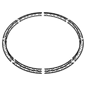 #_0002_Tri Truss 4m Diameter Circle 45deg Section Black